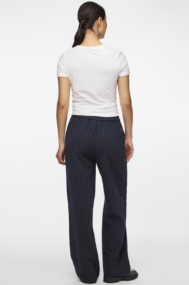 PCBOZZY HW WIDE STRIPED PANTS NOOS 17130407 SKY CAPTAIN/PINSTRIPE